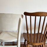 Set of 4 mismatched chairs