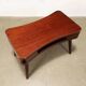 Table basse vintage des années 50-60 en placage d’acajou et hêtre peint