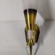 Pair of wall sconces plexiglass rockabilly gilded