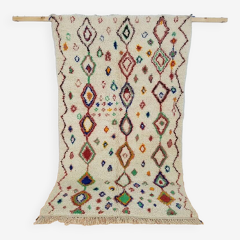 Tapis Marocain berbère 252 x 140 cm tapis Azilal en laine