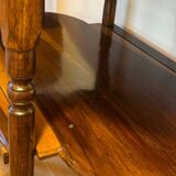 Console in rosewood and burl, early 20th century