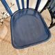 Duo de chaises bistrot anciennes bleues