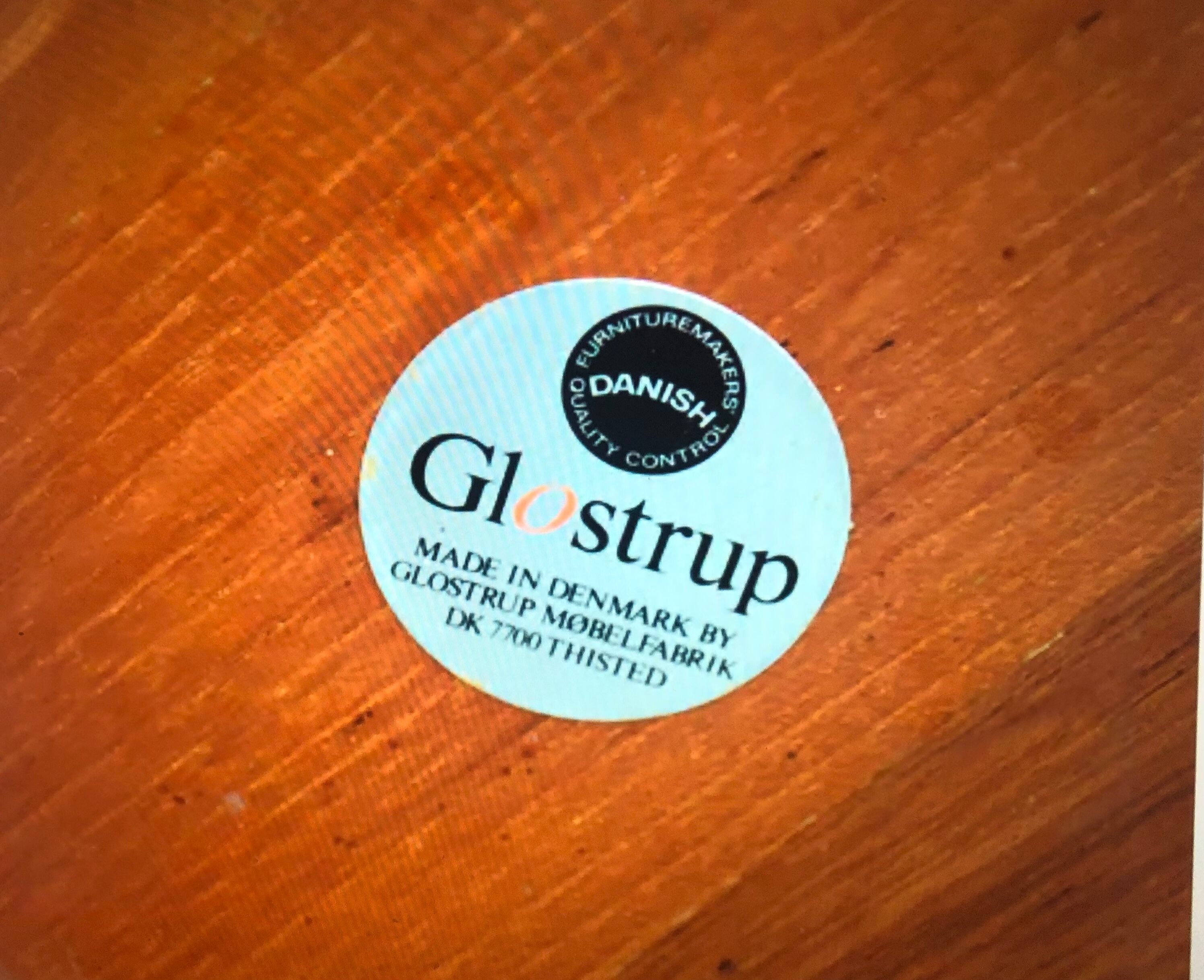 Oval coffee table Glostrup teak 60s