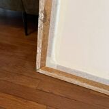 Gilded mirror with antique wood and stucco frame