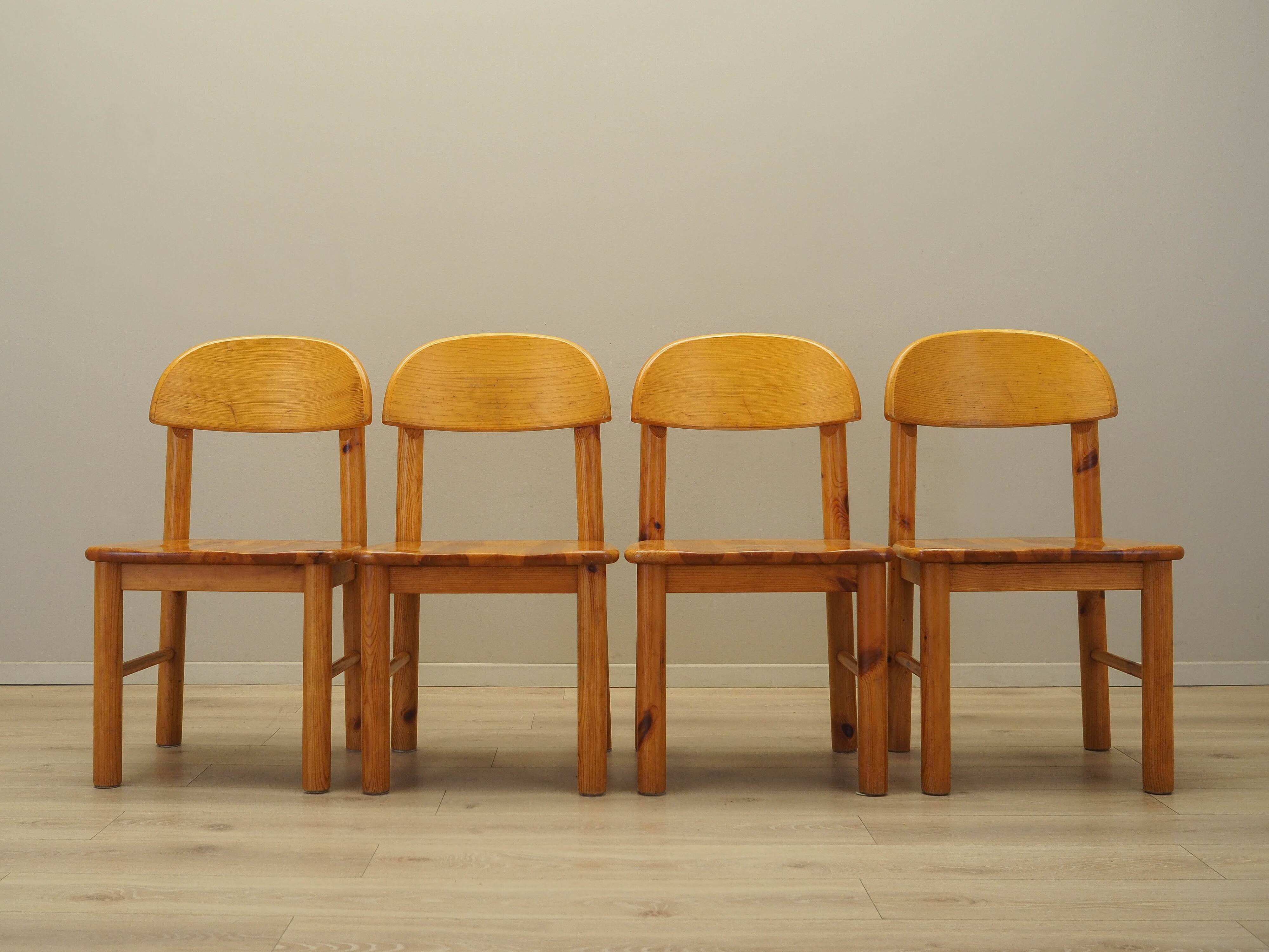 Set of four chairs, Scandinavian design, 1960s, designer: Rainer Daumiller,