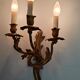 2 Louis XV wall sconces with 3 branches