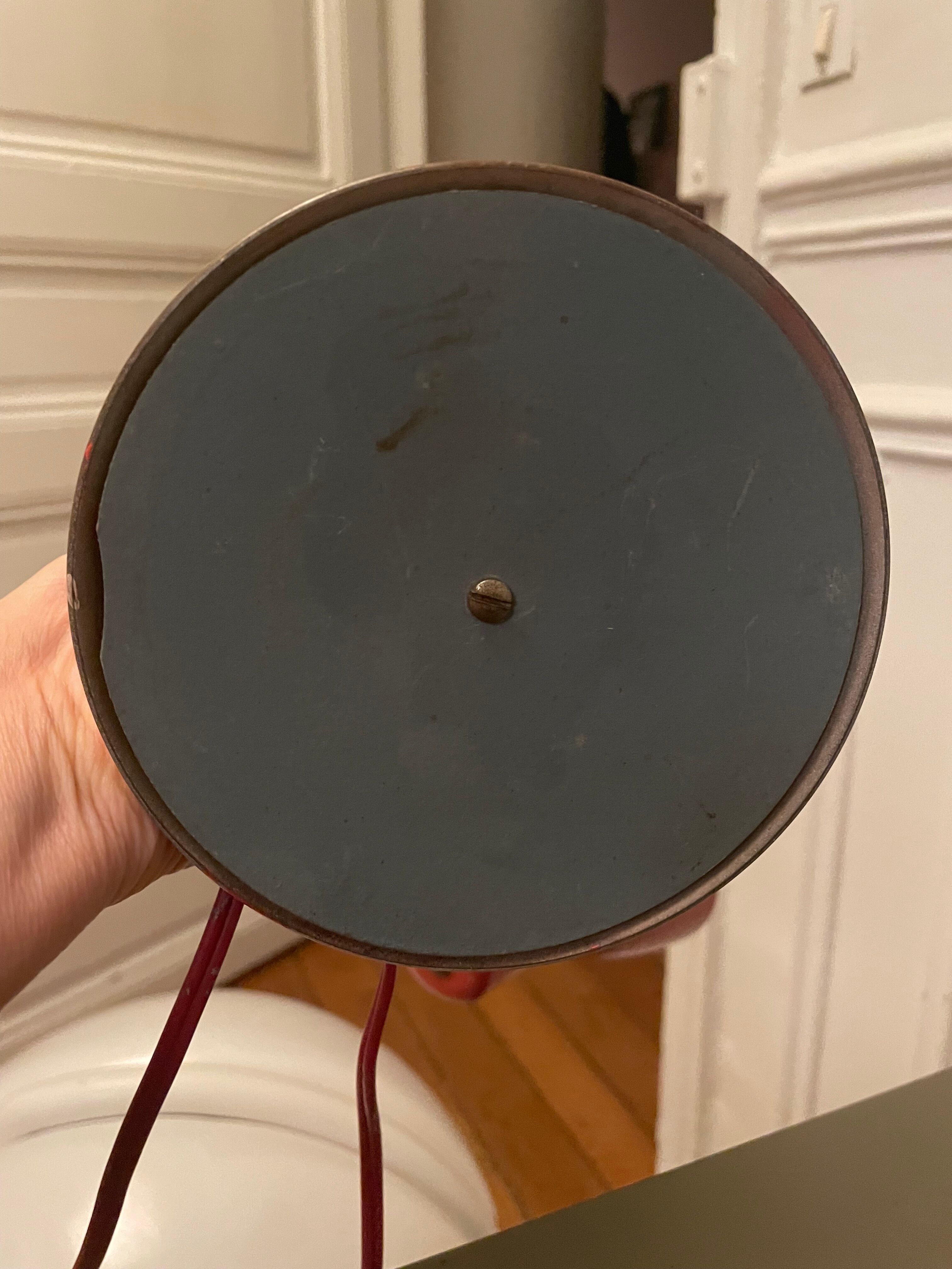 Bedside or desk lamp 60' metal corail