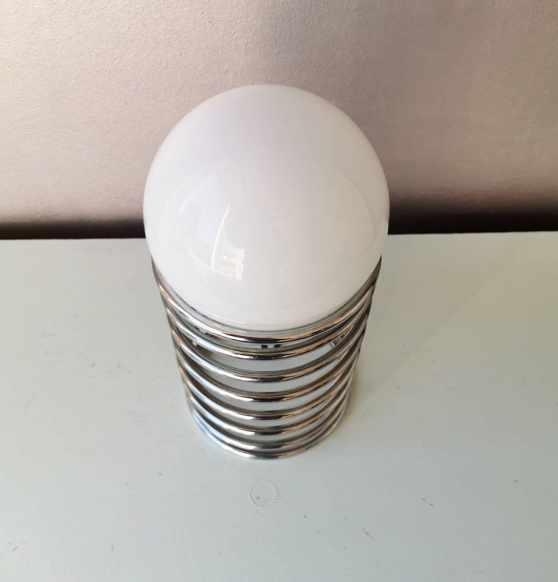 Vintage spiral table lamp 70s