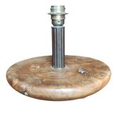 Old vintage solid wood lamp base