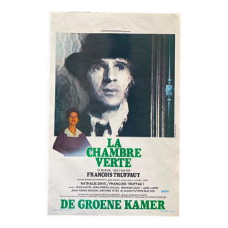 Affiche cinéma originale "La Chambre verte" François Truffaut 35x54cm 1978