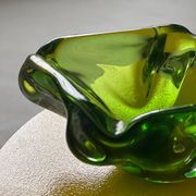 Green Murano glass , 1960's contemporary glass hand made in Italy
