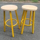Paire de tabourets industriel