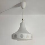 Scandinavian opaline chandelier from the 60s