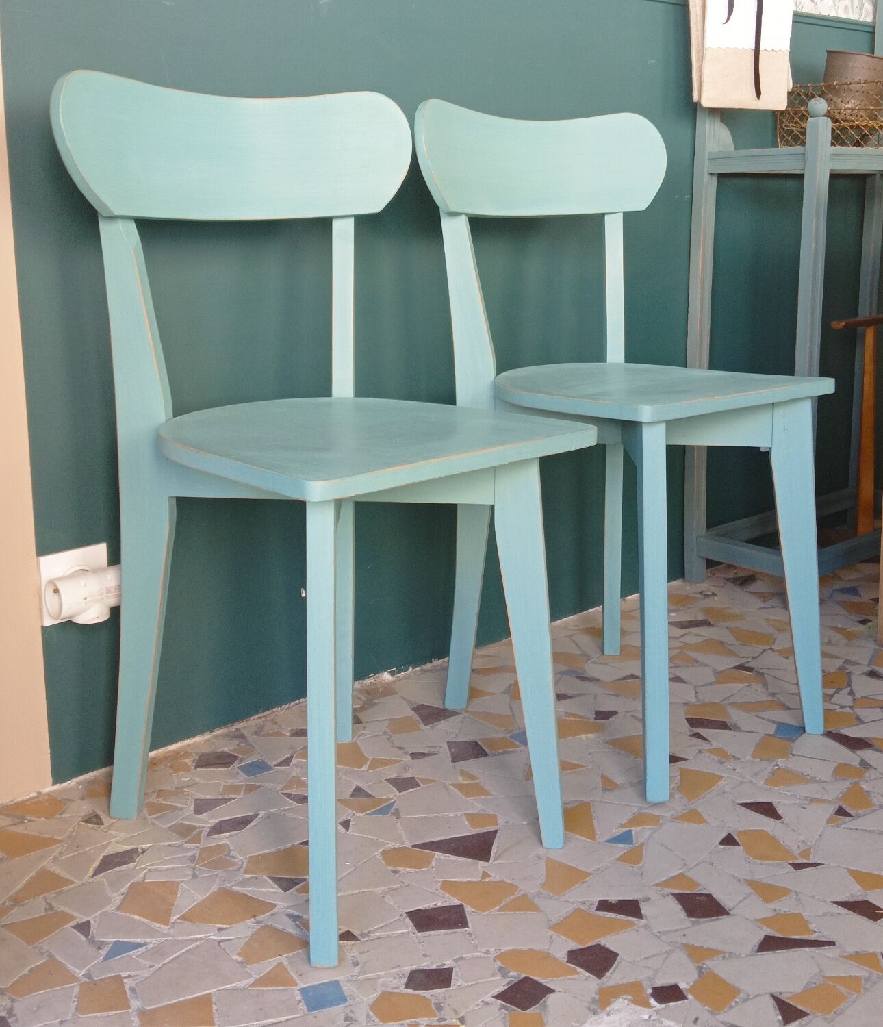 Pair of bistro chairs