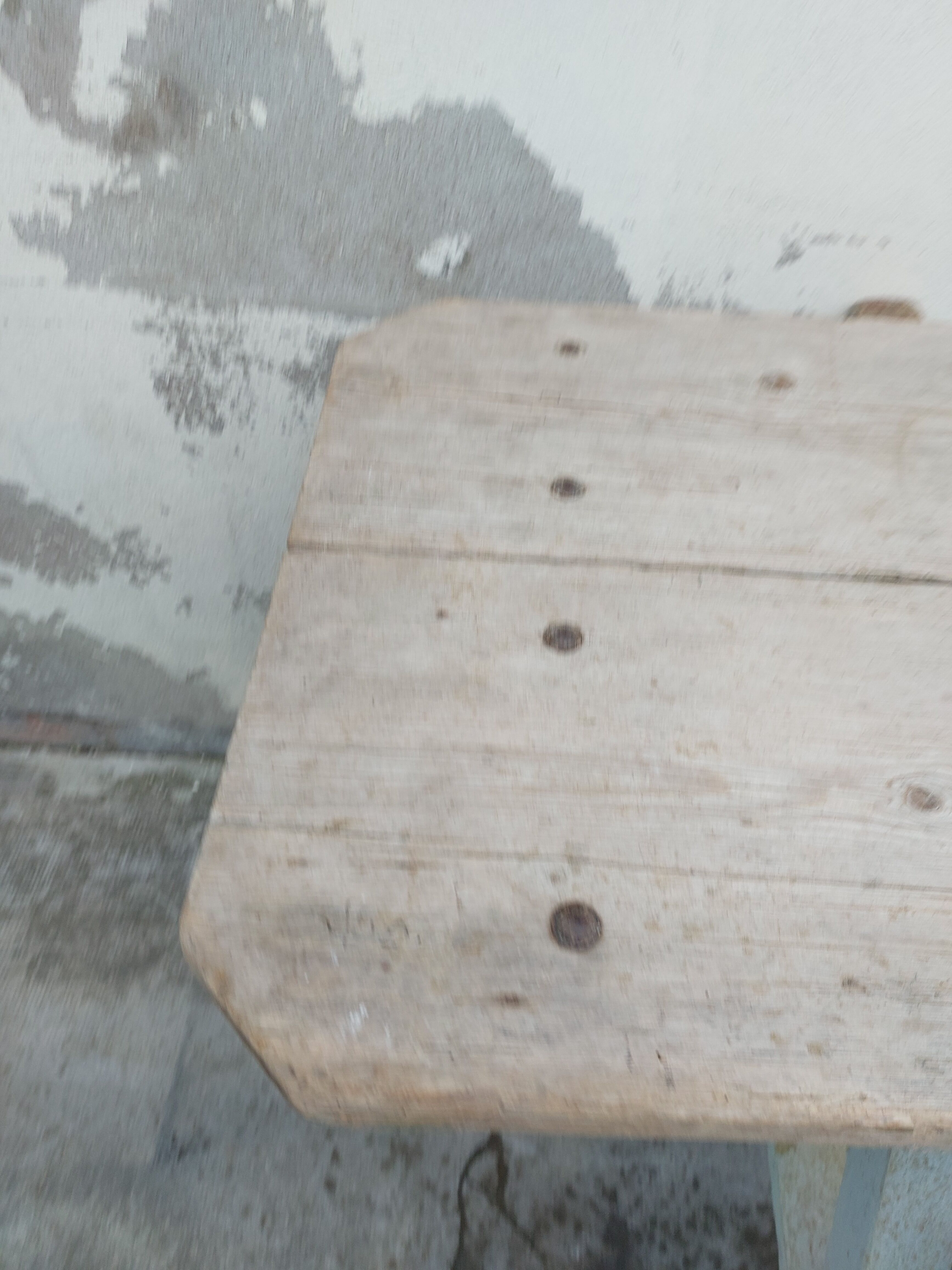 Workshop table in old wood 1950 -3m50