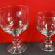 Set of 2 x 4 glasses (wine & water) louis philippe style 14 and 16.5 cm