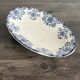 Old oval dish in Boch Frères Keramis earthenware.