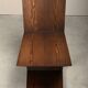 Gerrit Rietveld Zig Zag Chair is dark brown stained wood