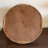 Wicker and cane tray