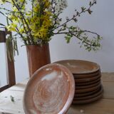 Lot 10 dessert plates in sandstone