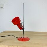 Spot desk lamp red chrome rod 70s