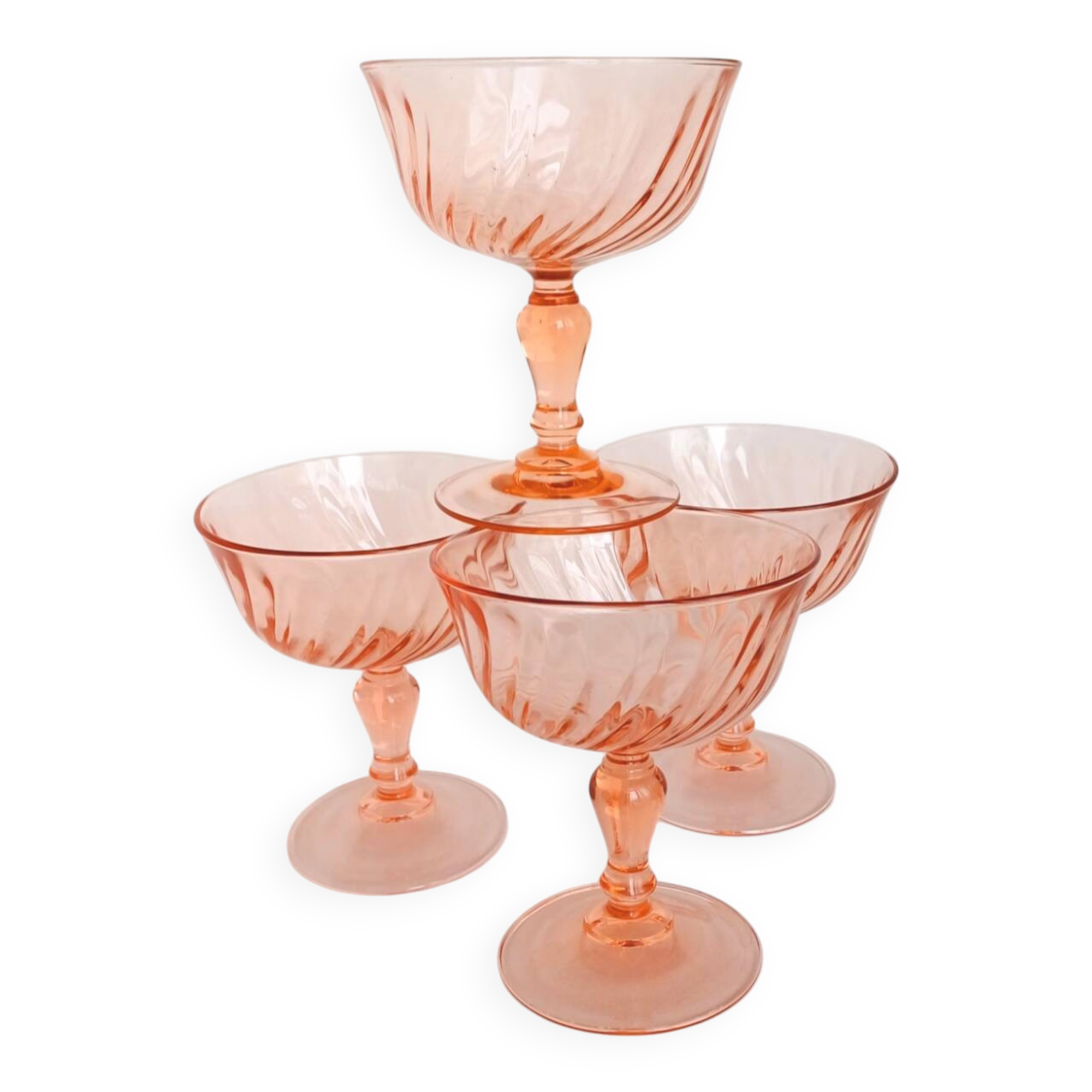 Rosaline champagne glasses