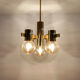 Swedish brass chandelier model 1892 by Hans Agne Jakobsson