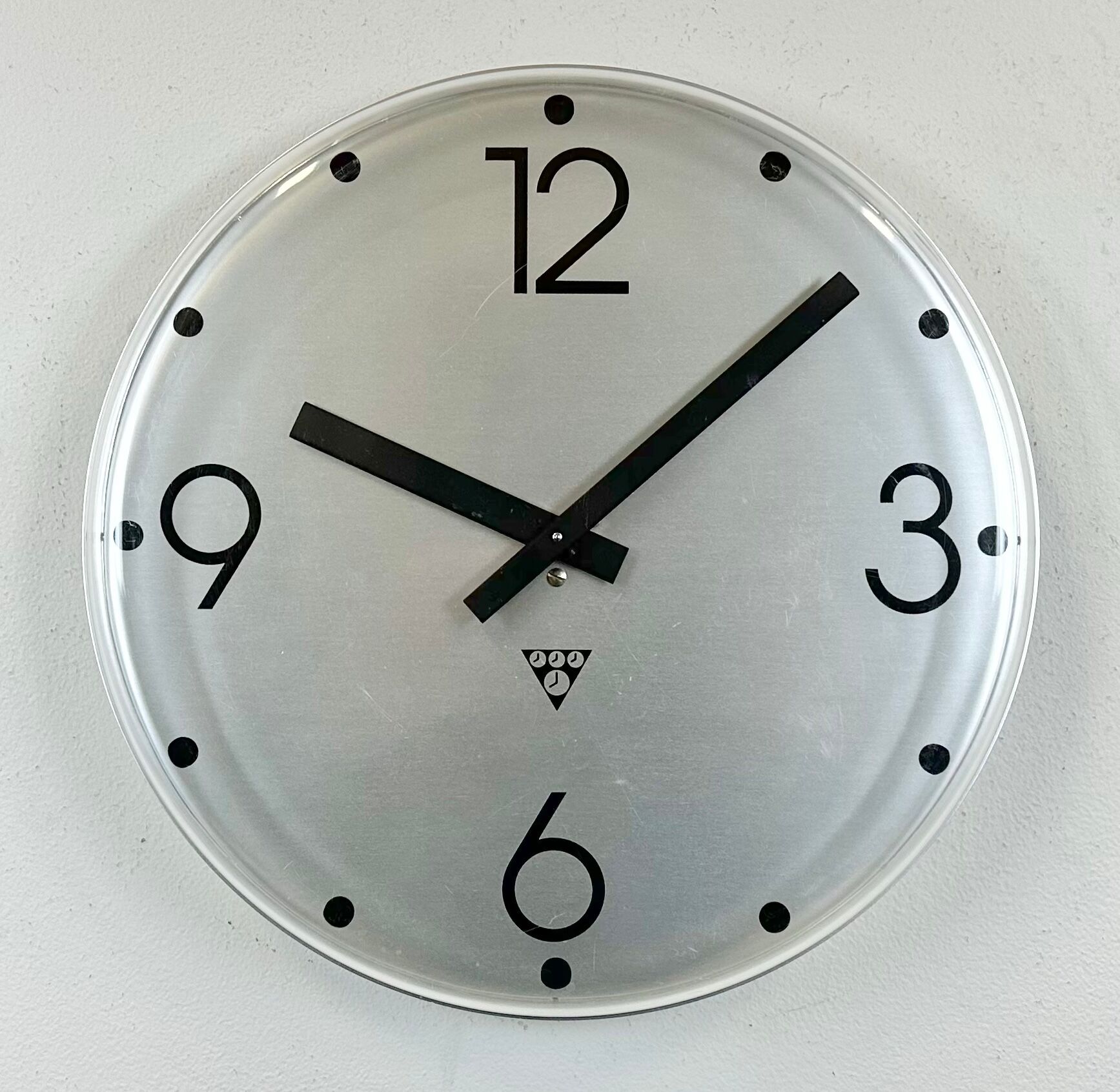 Vintage Office Wall Clock from Pragotron, 1980s