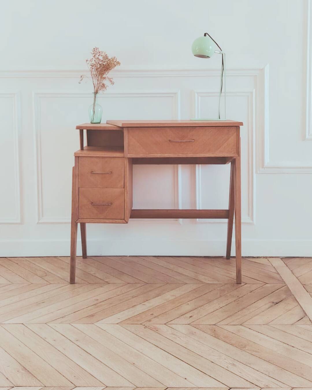 Vintage Scandinavian style desk, 1950s-60s.