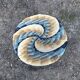 Round vintage carpet 135cm