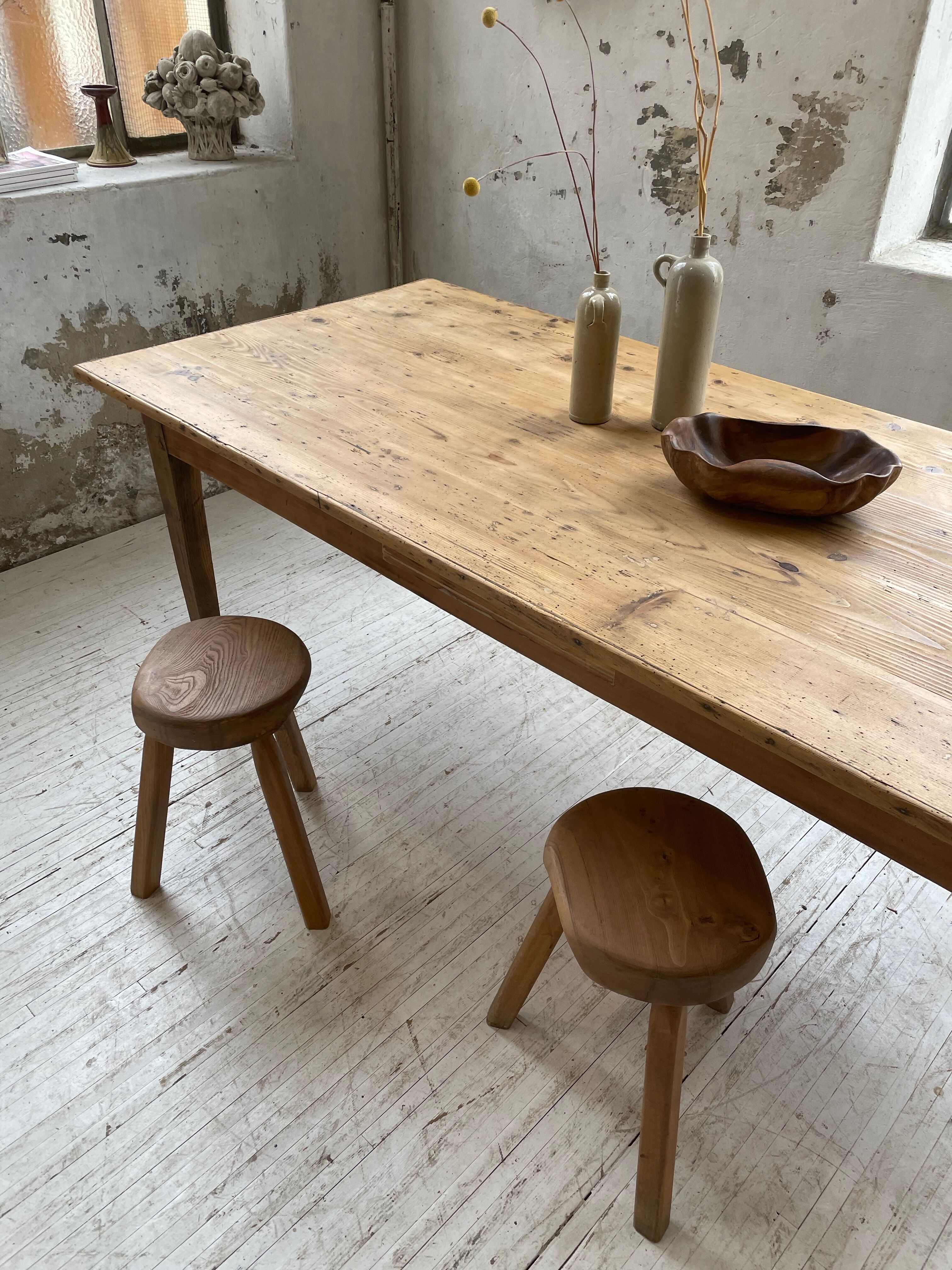 Oak farmhouse table 2m