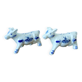 Delft Blue Cow Salt and Pepper Shakers