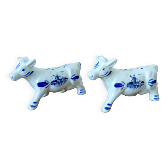 Delft Blue Cow Salt and Pepper Shakers