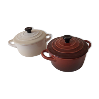 Lot de deux cocottes Le creuset