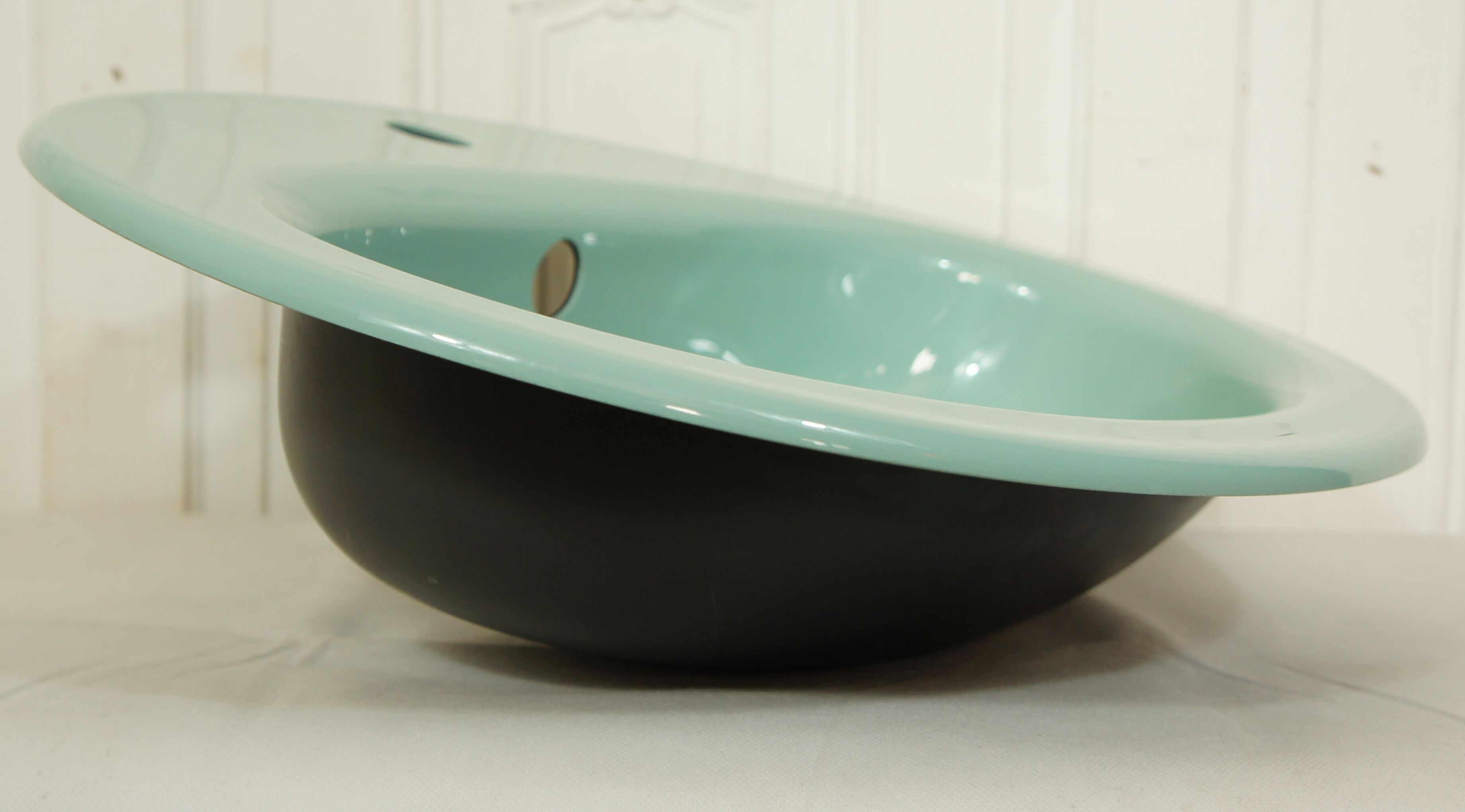 Vintage mint green sink