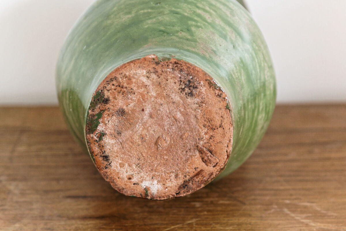 Glazed terracotta vase