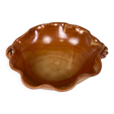 Coupe en terre cuite vernissée