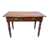 Ancienne table bistrot - 2 Tiroirs - Bois