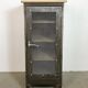 Industrial Iron Cabinet with Mesh Door, 1960s