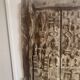 Old carved African door in solid wood – ethnic decoration – pi