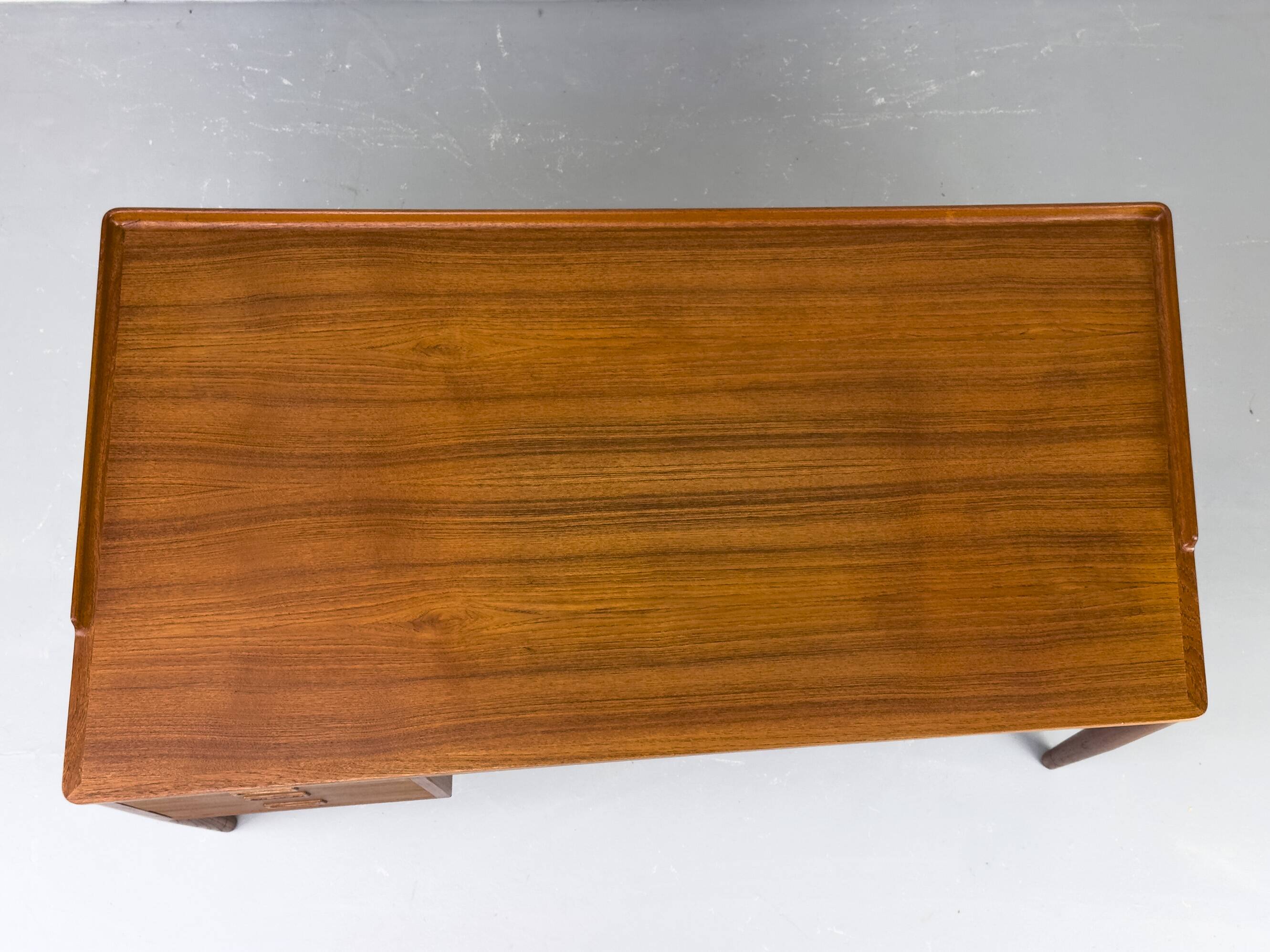 Mid-Century Modern Teak Desk attributed to H. Brockmann Petersen, 1960s