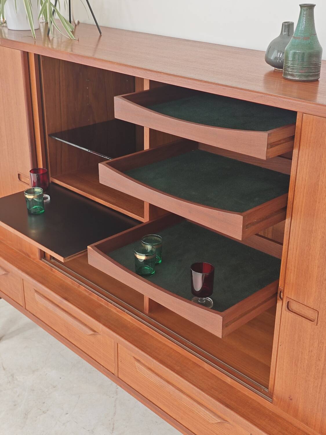 High enfilade by Johannes Andersen by Bordum & Nielsen, Samcom teak