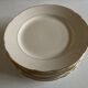 Set of 10 plates 1960 Villeroy & Boch ivory faience with gadroons