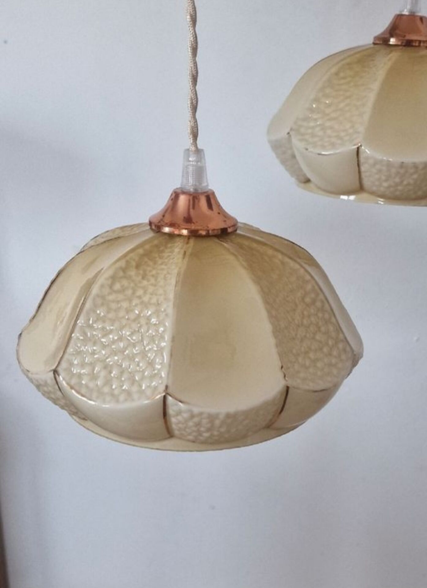 Opaline Art Deco Suspension