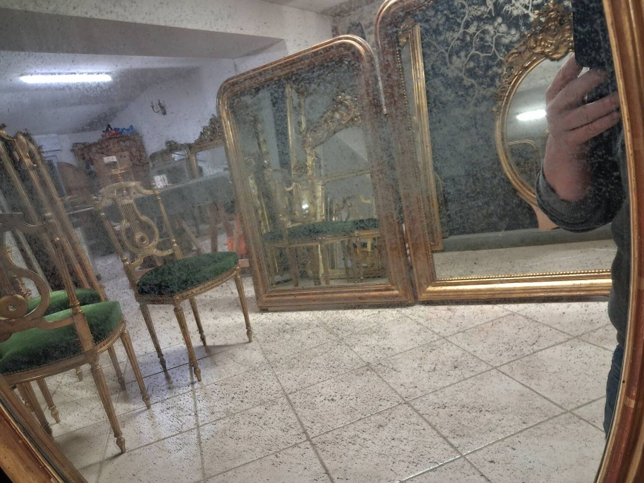 Miroir époque Napoléon III 155x 102