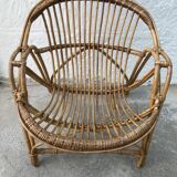 Armchair basket Adult rattan