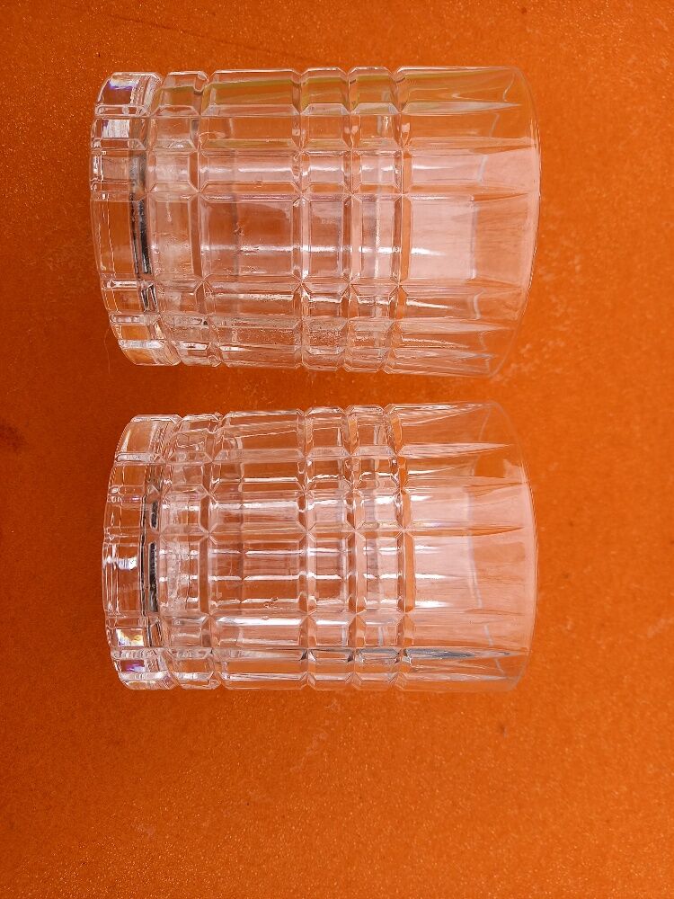 Produit BHV Set de 6 shots art déco modernistes en verre taillé
