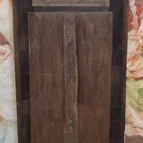 natural wood trumeau with oil painting on panel