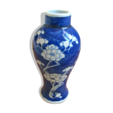 Vase céramique bleu - décor sinisant