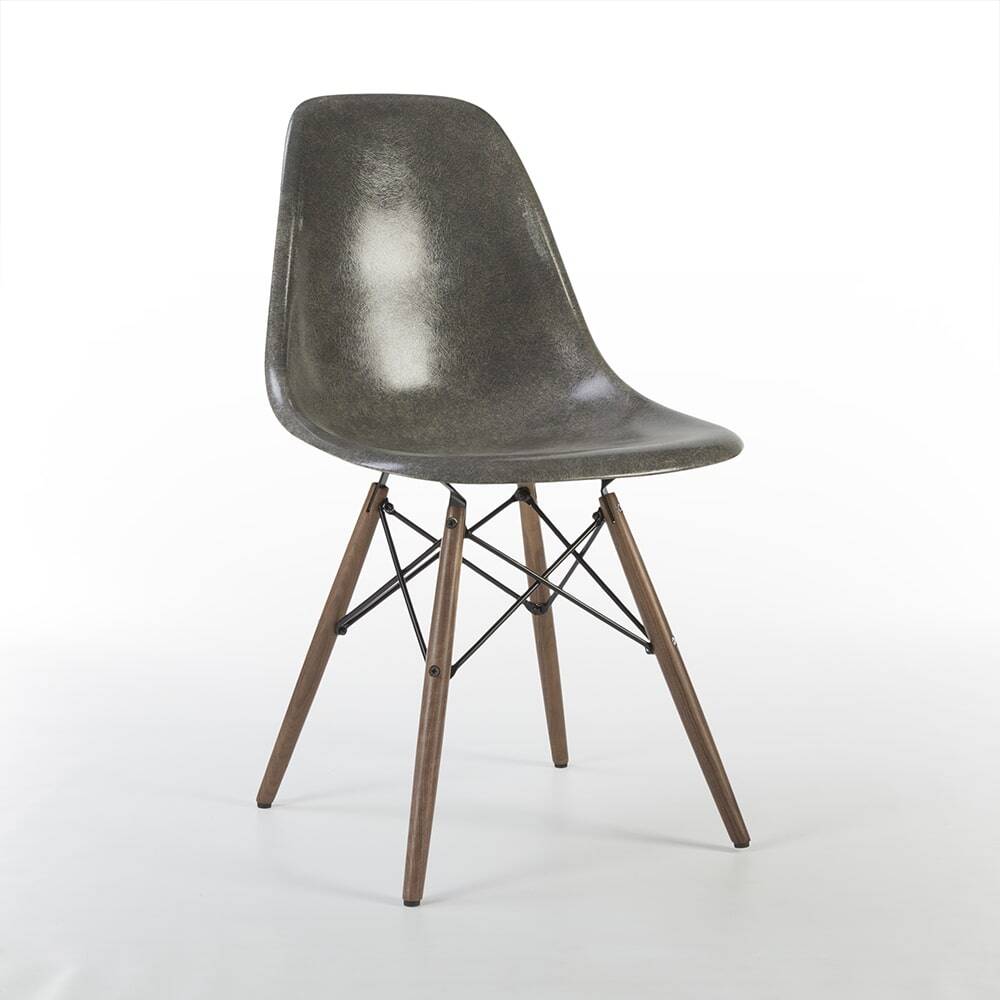 Elephant Grey Herman Miller Original Eames DSW Dining Shell Chair